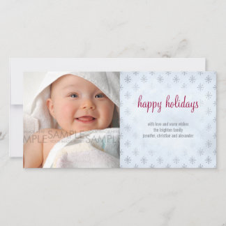 Snowflakes :: Christmas Photocard Holiday Card