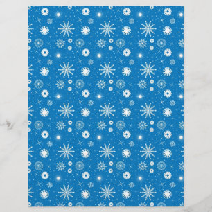 Snowflakes - Christmas scrapbook paper