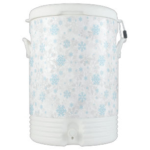 Snowflakes Christmas/winter Beverage Cooler