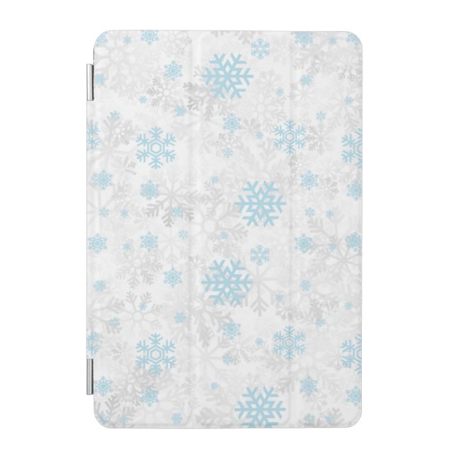 Snowflakes Christmas/winter iPad Mini Cover (Front)