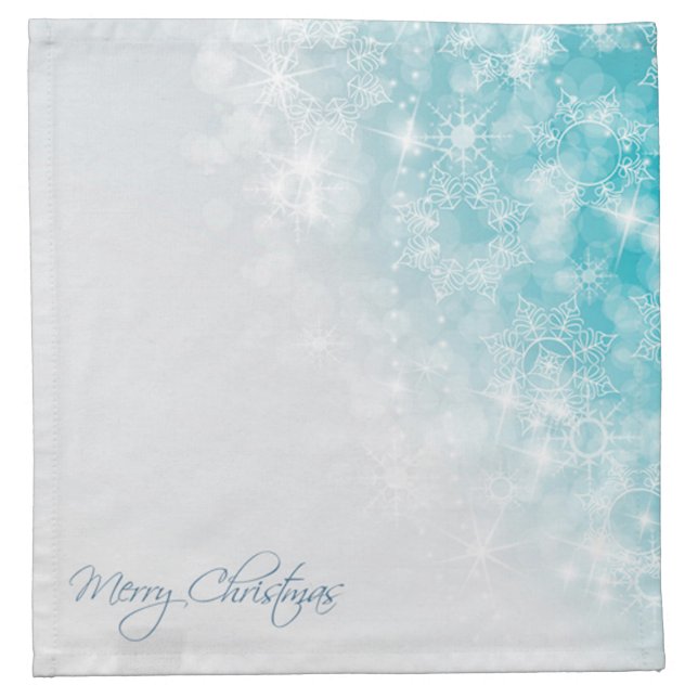 Snowflakes Cloth Napkin (Front)
