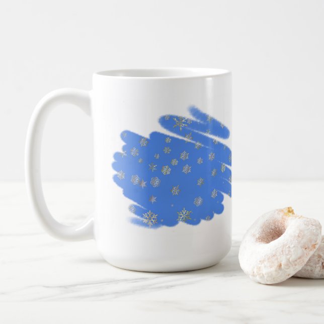 SNOWFLAKES COFFEE MUG (With Donut)