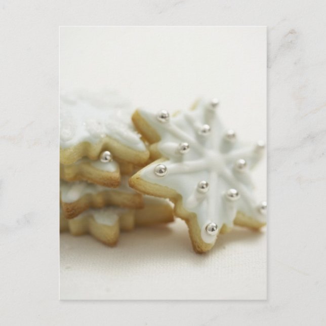 Snowflakes Cookies Postcard (Front)