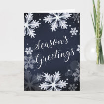 snowflakes Corporate Christmas Card