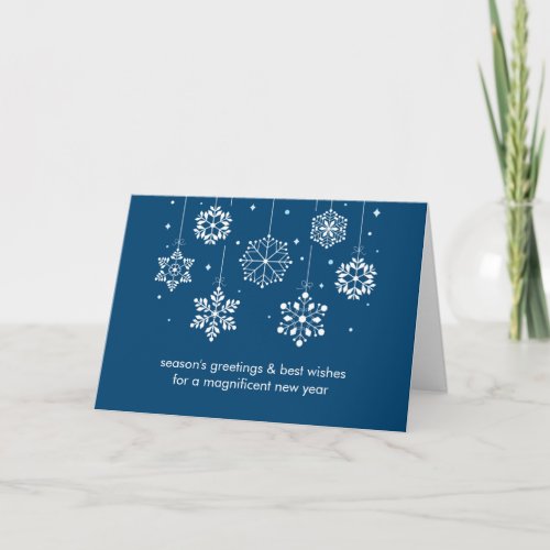 Snowflakes Corporate Christmas Card