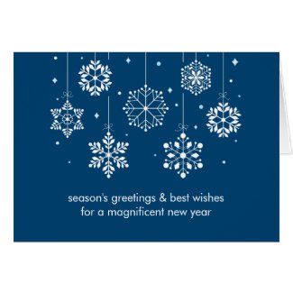 Snowflakes Corporate Christmas Card