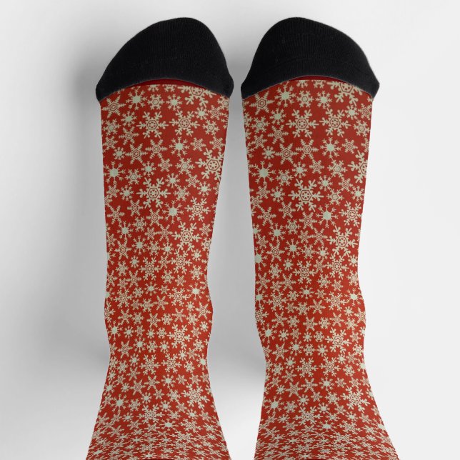 Snowflakes Crew Socks (Top)