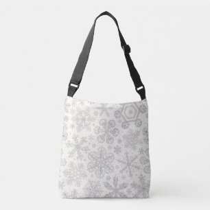 Snowflakes Crossbody Bag
