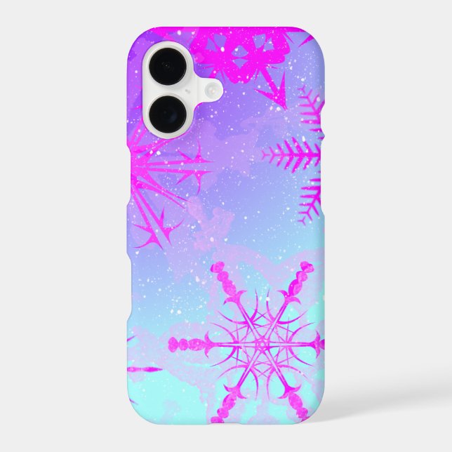 Snowflakes Dancing From Afar iPhone Case (Back)