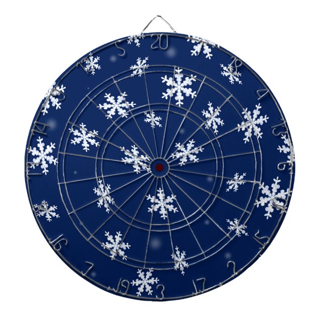 Snowflakes Dart Board (Front)