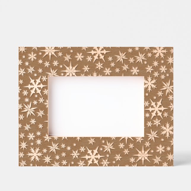 Snowflakes Design Engraved Frames (Front)