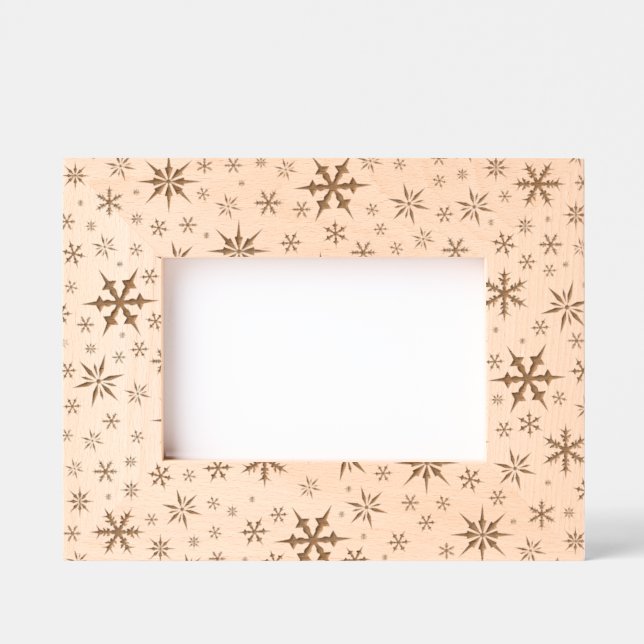 Snowflakes Design Engraved Frames (Front)