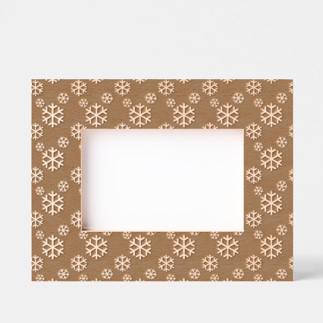 Snowflakes Design Engraved Frames (Front)