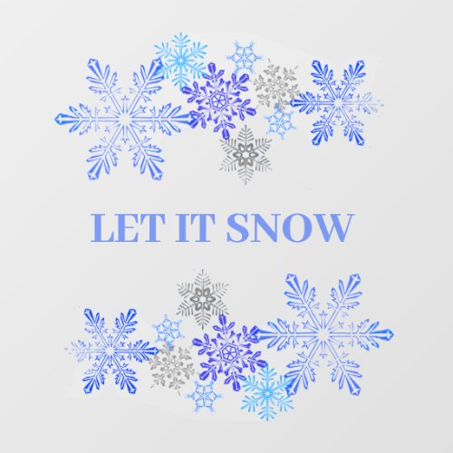 Snowflakes Design Window Cling