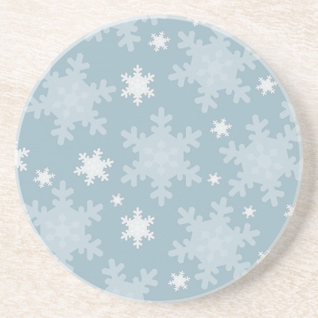Snowflakes Drink Coaster (Front)