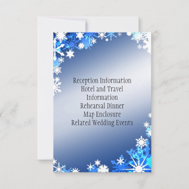 Snowflakes Enclosure Card (Front)
