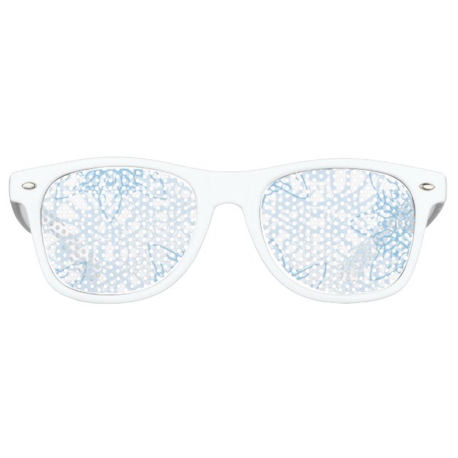 Snowflakes Fall Retro Sunglasses (Front)