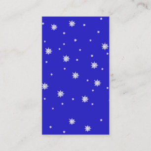 Snowflakes Falling from the Sky Pattern  Enclosure Card