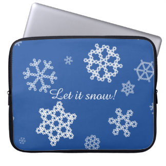 Snowflakes Falling Laptop Sleeve