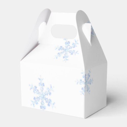 Snowflakes Favor Boxes
