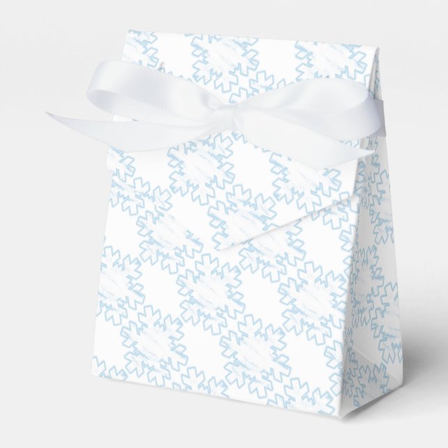 Snowflakes Favor Boxes (Front Side)