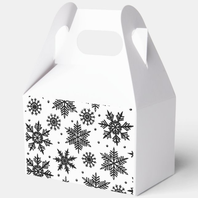 snowflakes favor boxes (Back)