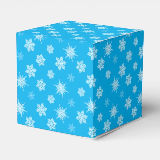 Snowflakes Favor Boxes (Back Side)