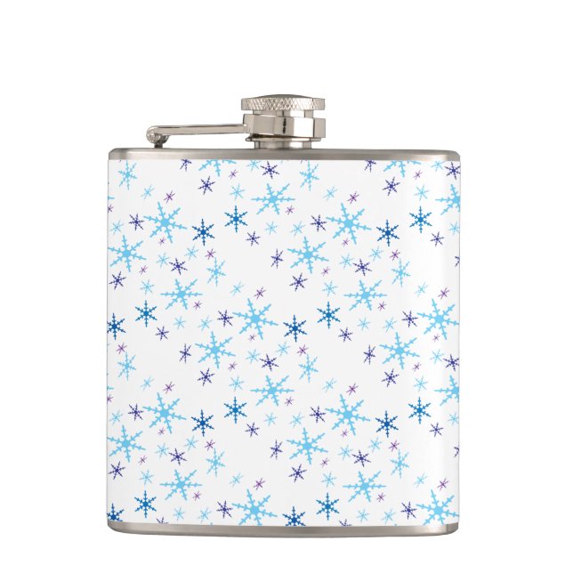 Snowflakes Flask (Front)