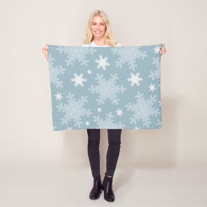 Snowflakes Fleece Blanket