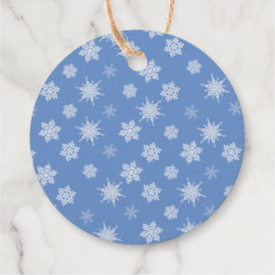 Snowflakes Foil Favor Tags