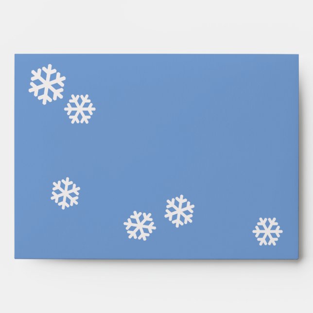 snowflakes for Christmas Envelope (Front)