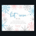 Snowflakes gender reveal Hot cocoa bar Poster<br><div class="desc">Snowflakes gender reveal Hot cocoa bar Poster
Matching items available.</div>