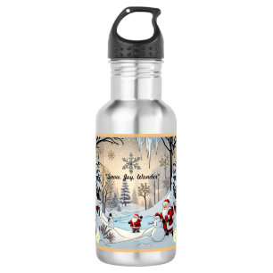 "Snowflakes Gentle Fall" Stainless Steel Water Bottle
