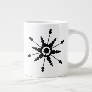 Snowflakes Geometrical Bubble Winter Holiday  Giant Coffee Mug