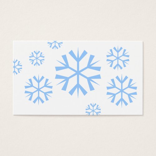 Snowflakes Gift Tags Business Cards