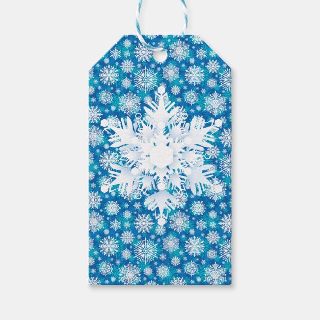Snowflakes Gift Tags (Front)