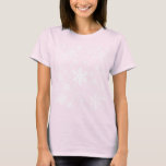 Snowflakes Graphic Background On A T-shirt at Zazzle