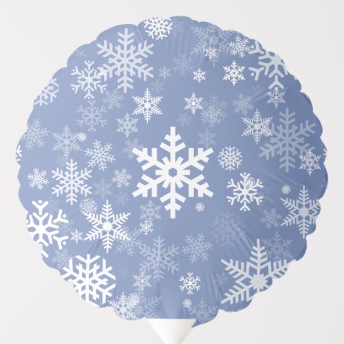 Snowflakes Graphic Customize Color Background on a Balloon