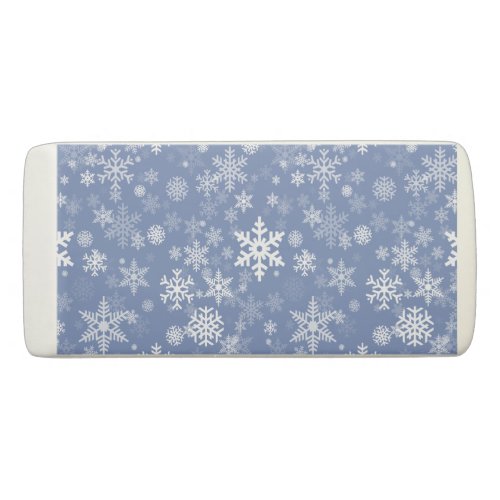 Snowflakes Graphic Customize Color Background on a Eraser