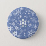 Snowflakes Graphic Customize Color Background On A Pinback Button at Zazzle