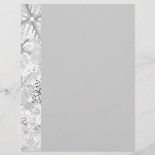 snowflakes gray greys winter digital realism layer (Front)