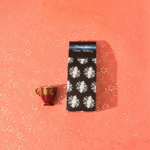 Snowflakes Holiday Black White Roasted Coffee