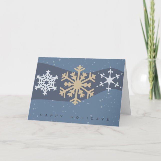 Snowflakes Holiday Card (Front)