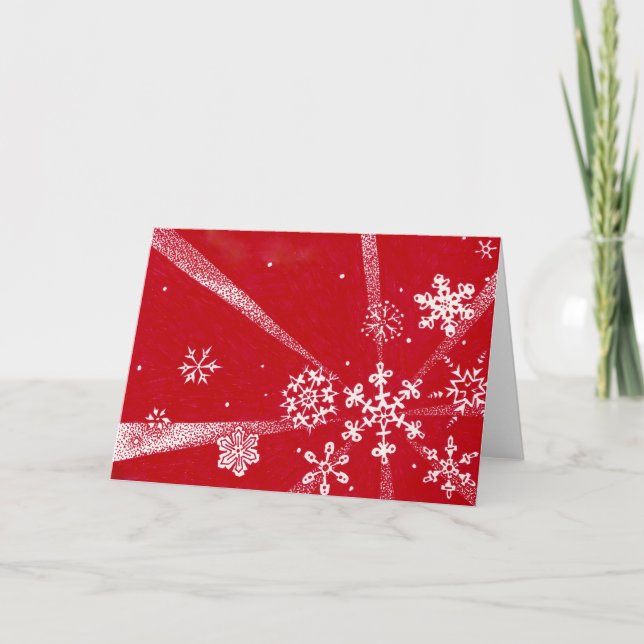 Snowflakes Holiday Card (Front)
