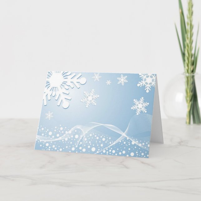 Snowflakes Holiday Card (Front)