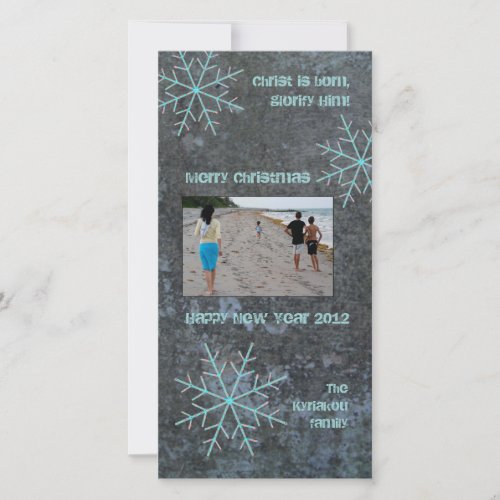 Snowflakes Holiday Card