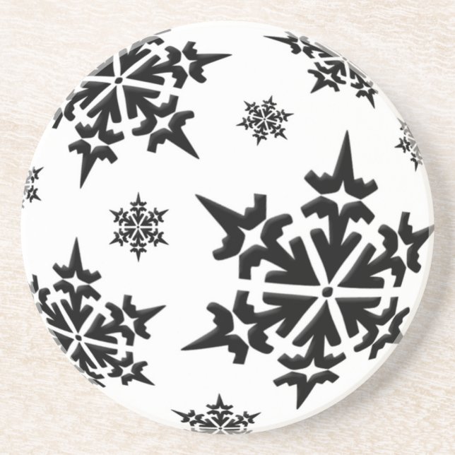 Snowflakes Holiday Coaster (Front)