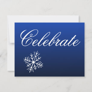 Snowflakes Holiday Invitations