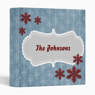 snowflakes Holiday memories Binder