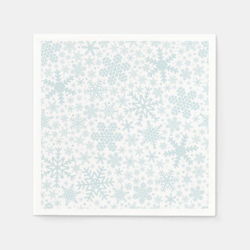 Snowflakes  Holiday Napkins